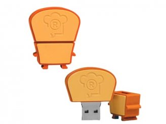 Memoria USB en forma de pan